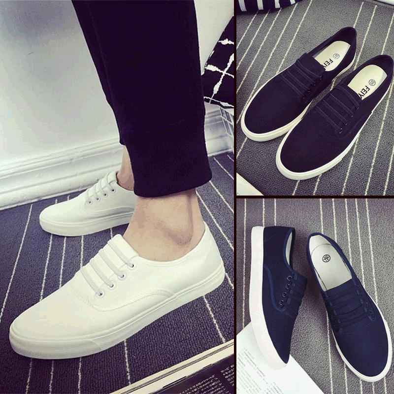 Chaussures de tennis homme jeunesse, 18-40 ans, pour printemps - tendance des jeunes semelle caoutchouc Ref 959131