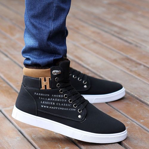 Chaussures de tennis homme jeunesse, 18-40 ans, pour hiver - tendance des jeunes semelle caoutchouc Ref 959351