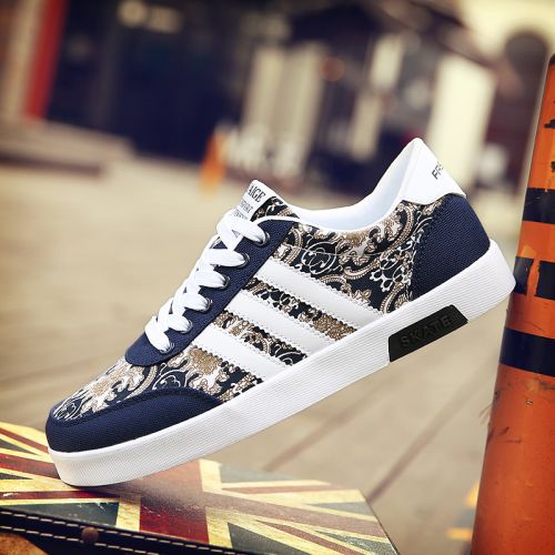 Chaussures de tennis homme jeunesse, 18-40 ans, pour printemps - tendance des jeunes semelle caoutchouc Ref 961527