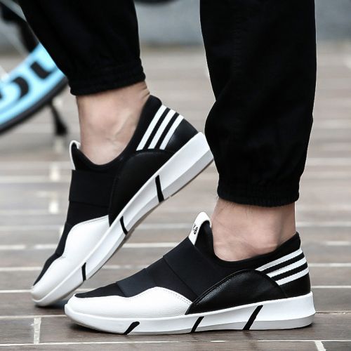 Chaussures de tennis homme jeunesse, 18-40 ans, pour printemps - tendance des jeunes semelle caoutchouc Ref 962298