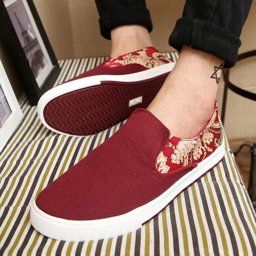 Chaussures de tennis homme jeunesse, 18-40 ans, ZDWOLFXE pour printemps - tendance des jeunes semelle caoutchouc Ref 