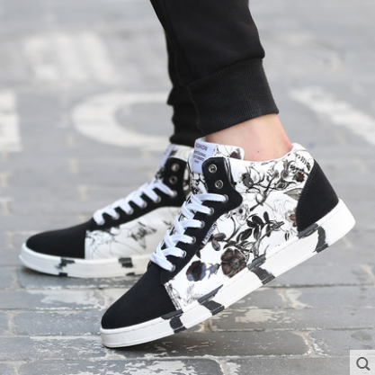 Chaussures de tennis homme jeunesse, 18-40 ans, pour printemps - tendance des jeunes semelle caoutchouc Ref 962685