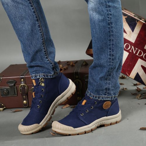 Chaussures de tennis homme jeunesse, 18-40 ans, BLUE FISH pour hiver - semelle caoutchouc Ref 962957