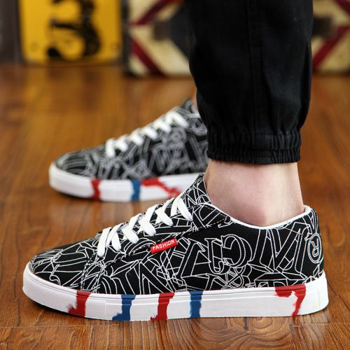 Chaussures de tennis homme jeunesse, 18-40 ans, LAQUONE pour printemps - tendance des jeunes semelle caoutchouc Ref 9