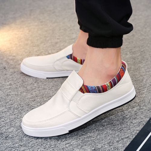 Chaussures de tennis homme jeunesse, 18-40 ans, pour printemps - Retro semelle caoutchouc Ref 963814