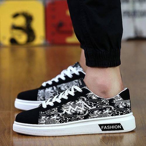 Chaussures de tennis homme jeunesse, 18-40 ans, pour printemps - tendance des jeunes semelle caoutcho