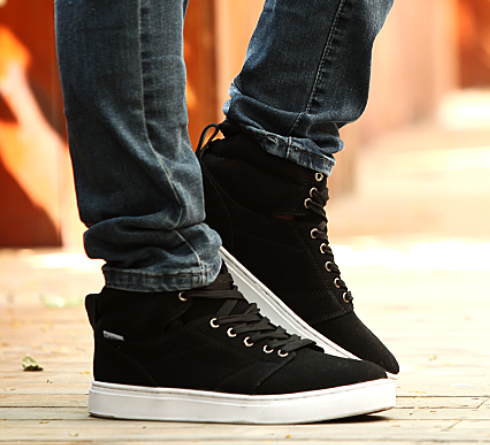 Chaussures de tennis homme jeunesse, 18-40 ans, pour hiver - tendance des jeunes semelle caoutchouc Ref 969128