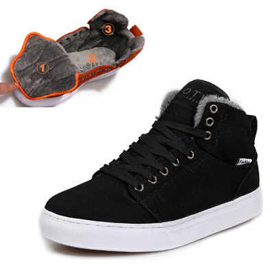 Chaussures de tennis homme pour hiver - tendance des jeunes semelle caoutchouc Ref 970413