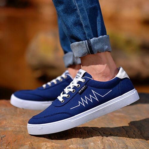 Chaussures de tennis homme pour printemps - tendance des jeunes semelle caoutchouc Ref 970487