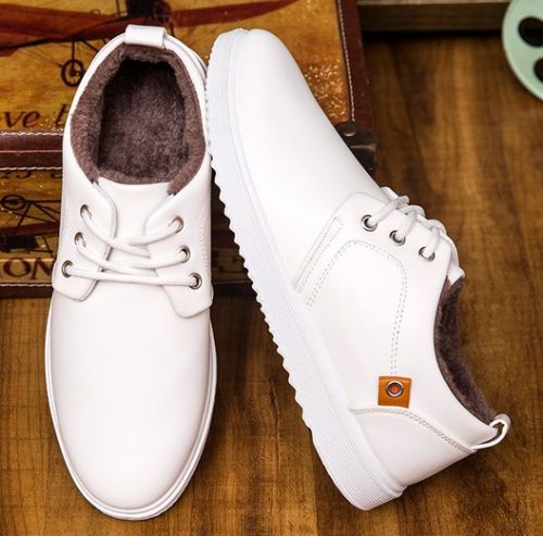 Chaussures de tennis homme pour hiver - tendance des jeunes semelle caoutchouc Ref 971916