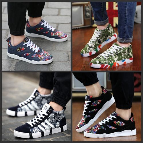 Chaussures de tennis homme pour printemps - tendance des jeunes semelle caoutchouc Ref 973211