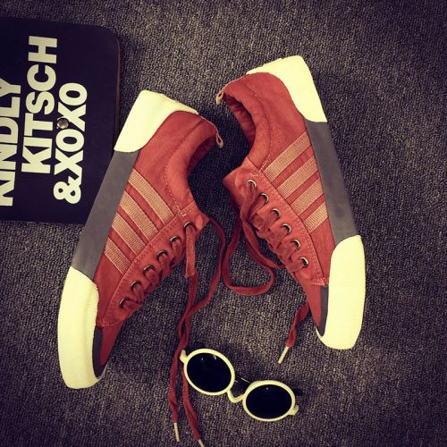 Chaussures de tennis homme jeunesse, 18-40 ans, pour printemps - tendance des jeunes semelle caoutcho