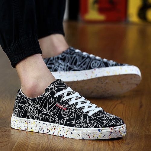 Chaussures de tennis homme jeunesse, 18-40 ans, pour printemps - tendance des jeunes semelle caoutchouc Ref 975224