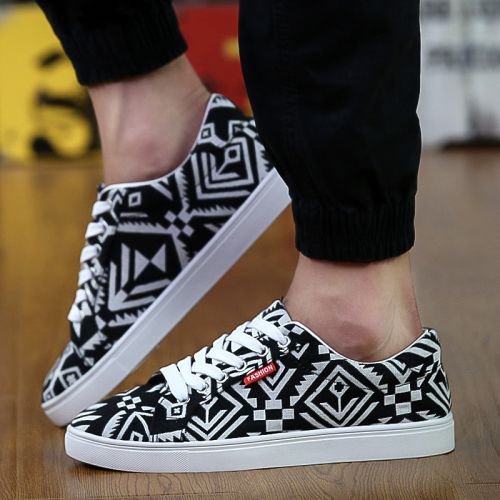 Chaussures de tennis homme jeunesse, 18-40 ans, pour printemps - tendance des jeunes semelle caoutcho