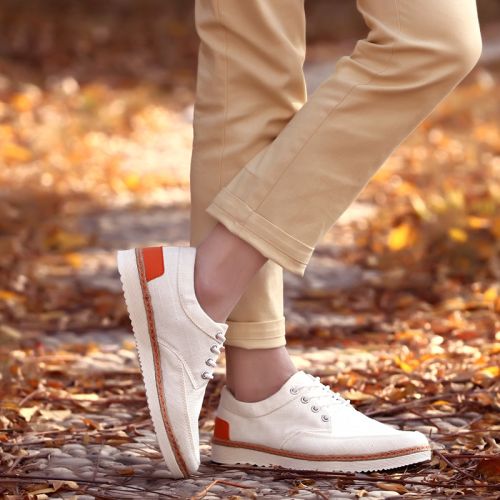 Chaussures de tennis homme jeunesse, 18-40 ans, pour printemps - Retro semelle caoutchouc Ref 975953