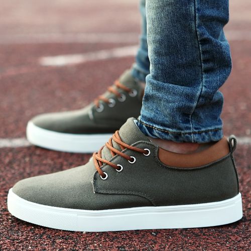 Chaussures de tennis homme jeunesse, 18-40 ans, SUROM pour printemps - semelle caoutchouc Ref 976057