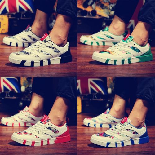 Chaussures de tennis homme jeunesse, 18-40 ans, pour été - tendance des jeunes semelle caoutchouc Ref 976227