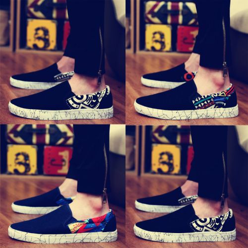 Chaussures de tennis homme jeunesse, 18-40 ans, pour printemps - tendance des jeunes semelle caoutchouc Ref 976290