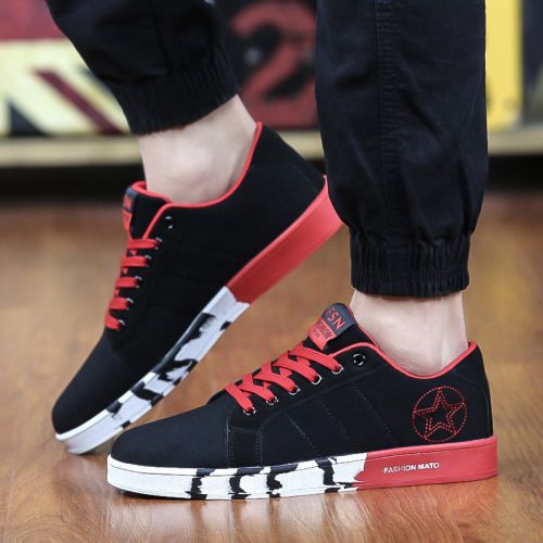 Chaussures de tennis homme jeunesse, 18-40 ans, pour printemps - tendance des jeunes semelle caoutchouc Ref 976683