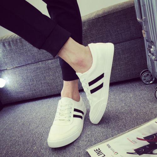 Chaussures de tennis homme jeunesse, 18-40 ans, pour printemps - tendance des jeunes semelle caoutcho