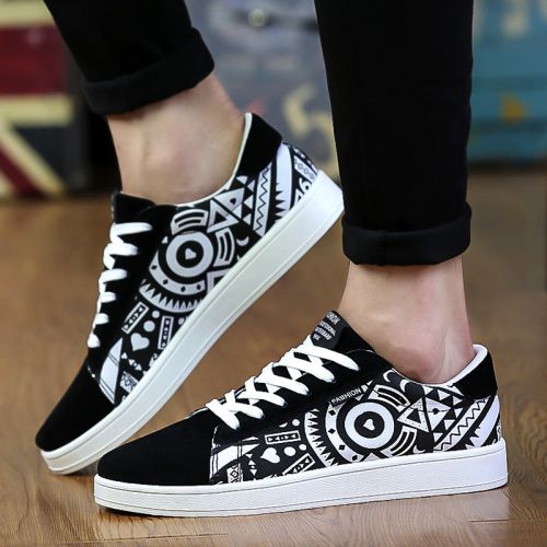 Chaussures de tennis homme jeunesse, 18-40 ans, pour été - tendance des jeunes semelle caoutchouc Ref 977464