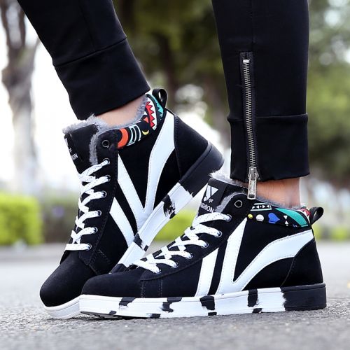 Chaussures de tennis homme jeunesse, 18-40 ans, pour hiver - loisir semelle caoutchouc Ref 980591