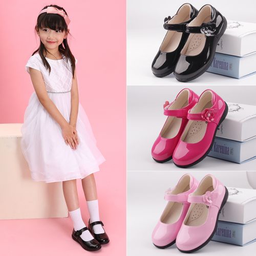 Chaussures enfants en PU ronde paillette pour printemps - semelle caoutchouc Ref 1002875