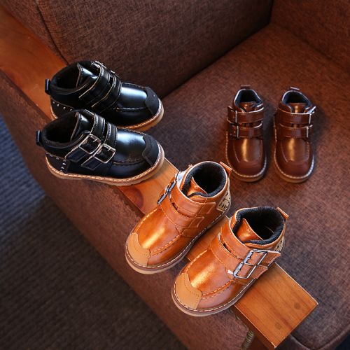Chaussures enfants en PU ronde pour hiver - Ref 1002879