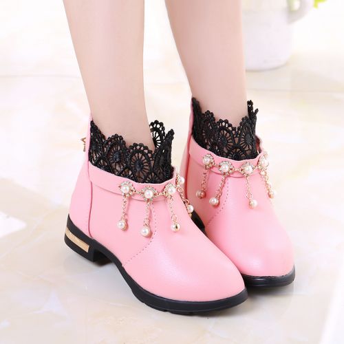 Chaussures enfants en PU pointu pour printemps - semelle caoutchouc Ref 1002895