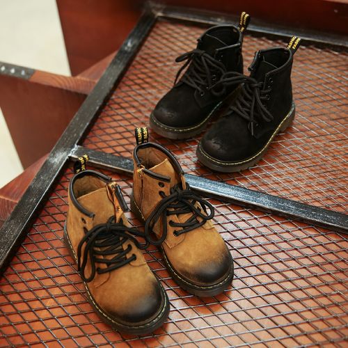 Chaussures enfants en peau de porc IM SWEET ronde pour hiver - semelle PU Ref 1002920