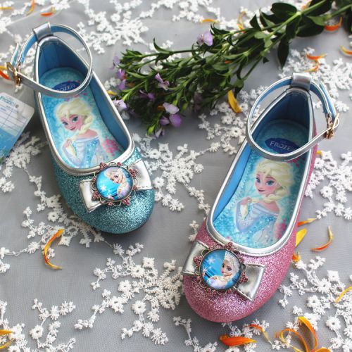 Chaussures enfants en PU ronde paillette pour printemps - semelle TPR Ref 1002937