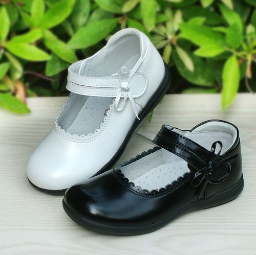 Chaussures enfants en cuir ronde pour printemps - semelle caoutchouc Ref 1002948