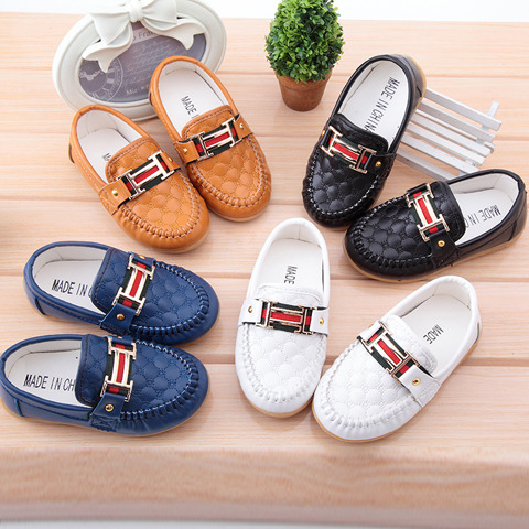 Chaussures enfants en PU AHCITYAH ronde coutures cuir pour Toute saison - Ref 1002980
