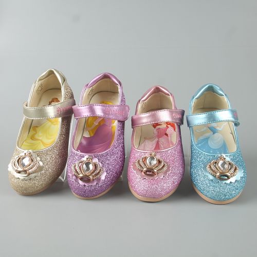 Chaussures enfants en cuir synthétique DISNEY ronde pour printemps - semelle plastique Ref 1003031