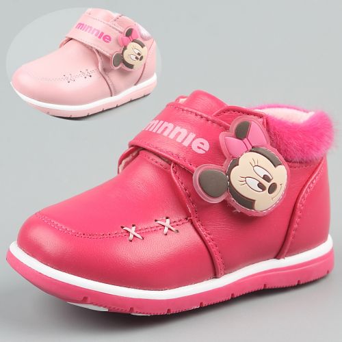 Chaussures enfants en peau de mouton DISNEY ronde pour hiver - semelle plastique Ref 1003049