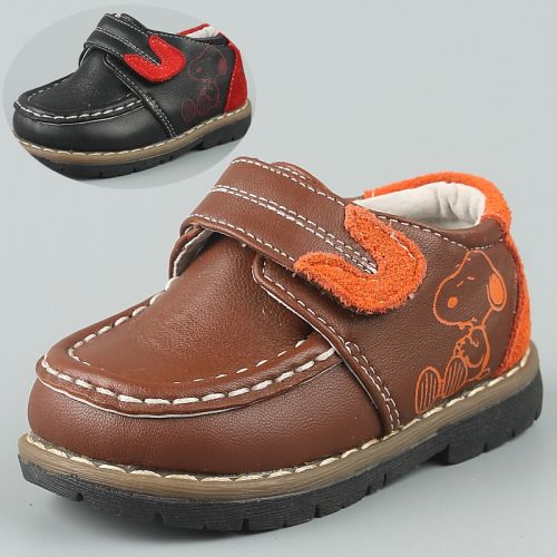 Chaussures enfants en peau de mouton SNOOPY ronde pour printemps - semelle plastique Ref 1003086
