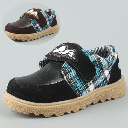 Chaussures enfants en cuir SNOOPY ronde pour printemps - semelle caoutchouc Ref 1003089