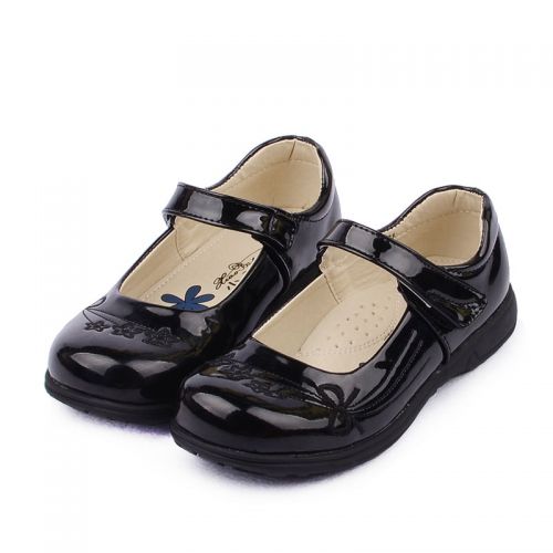Chaussures enfants en PU ronde coutures cuir pour Toute saison - semelle caoutchouc Ref 1003261
