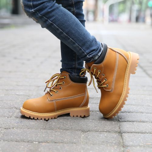 Chaussures enfants en cuir ronde pour printemps - Ref 1003416