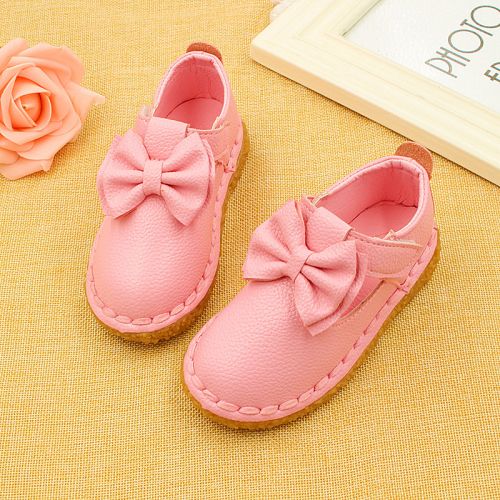 Chaussures enfants ronde coutures cuir pour printemps - Ref 1003467