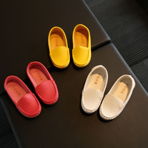 Chaussures enfants en PU ronde pour printemps - semelle caoutchouc antidérapant Ref 1003709