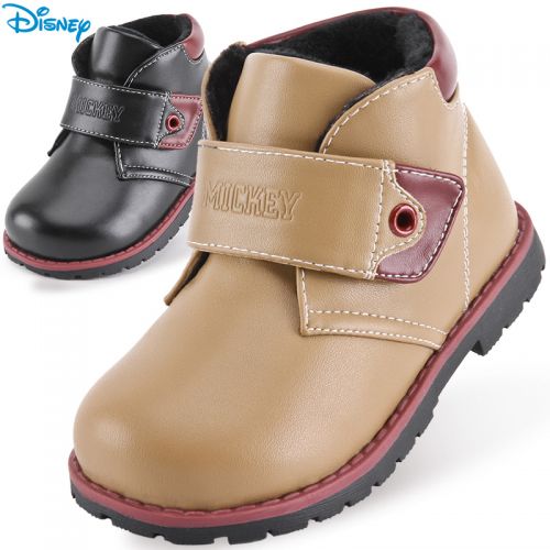 Chaussures enfants en cuir synthétique DISNEY ronde pour hiver - semelle TPR Ref 1003828
