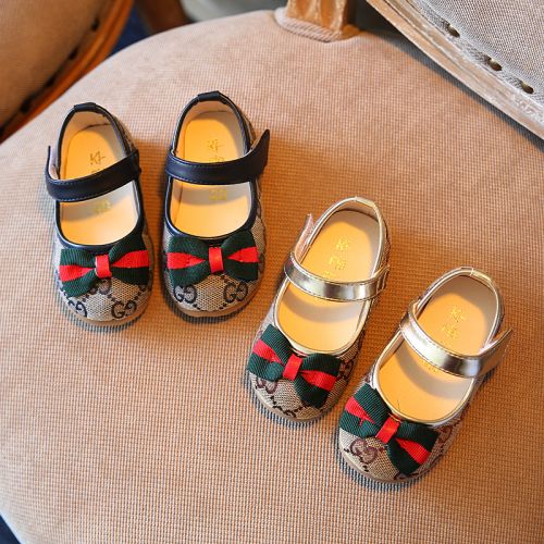 Chaussures enfants ronde coutures cuir pour printemps - Ref 1003851