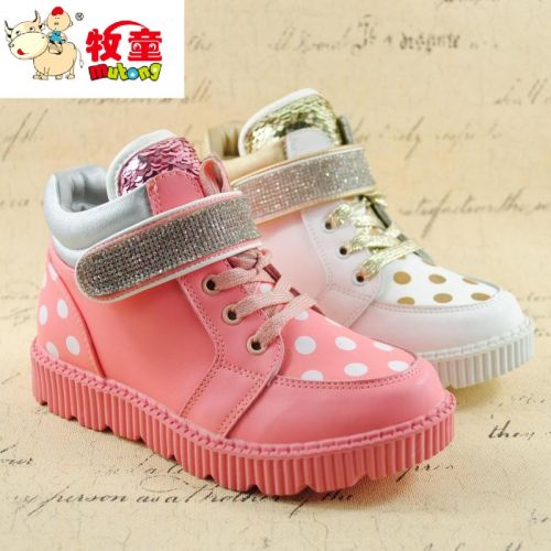 Chaussures enfants en cuir synthétique ronde coutures pour printemps - semelle EVA Ref 1003872