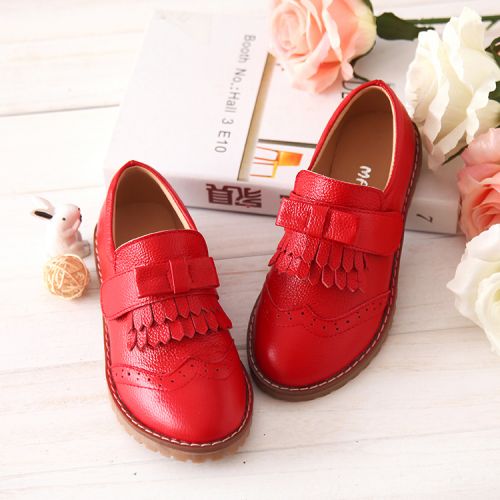 Chaussures enfants en cuir ronde pour printemps - semelle caoutchouc Wear Ref 1003941