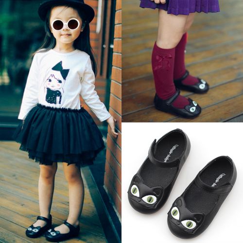 Chaussures enfants en peau de mouton ANGIE-BABY ronde coutures cuir pour printemps - semelle caoutchouc naturel Ref 1003965