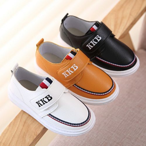 Chaussures enfants en PU tête plate pour printemps - semelle caoutchouc naturel Ref 1004085