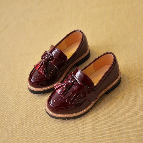 Chaussures enfants en similicuir ronde houppe pour hiver - semelle caoutchouc Wear Ref 1004211