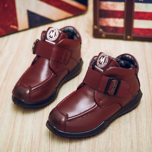 Chaussures enfants en cuir ronde pour hiver - semelle caoutchouc Wear Ref 1004467