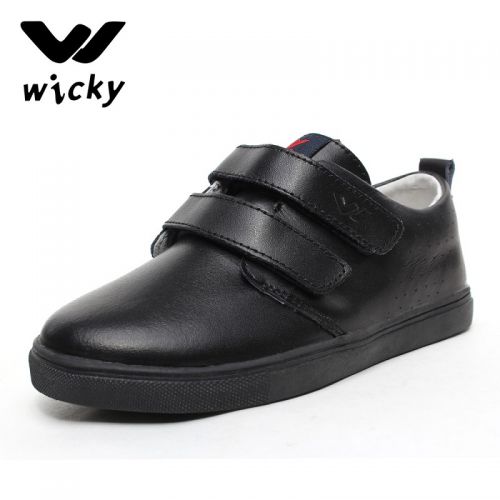 Chaussures enfants en cuir ronde pour printemps - semelle caoutchouc Ref 1004546